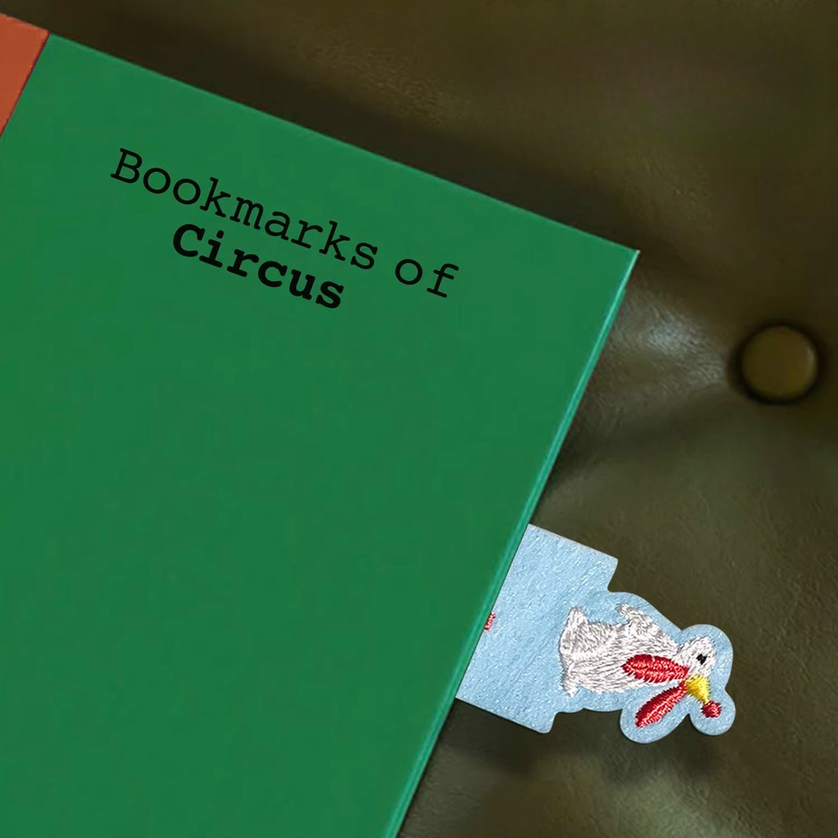Circus Embroidered Felt Bookmark
