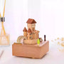 Wooden Mechanical Rotating Music Box