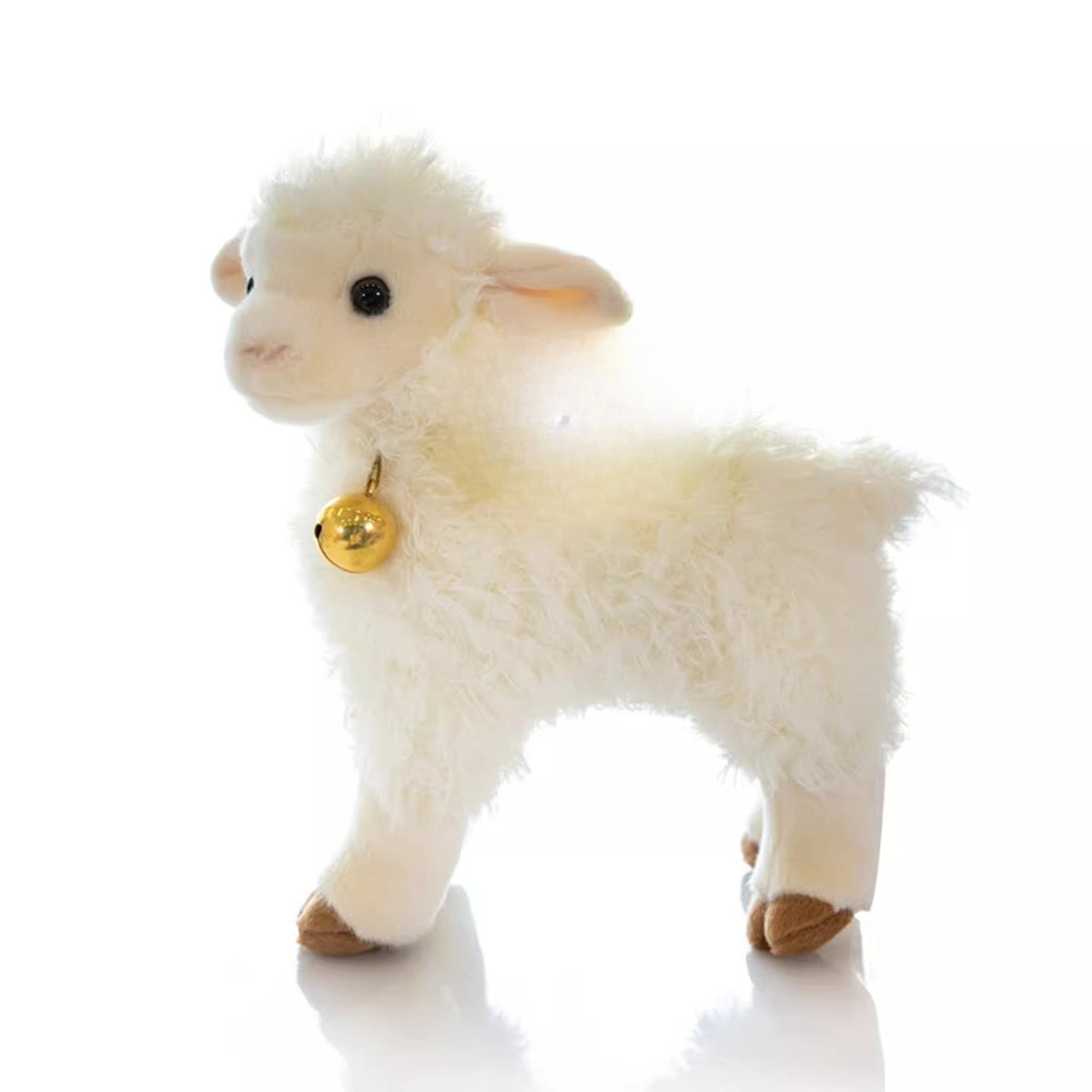 Plush Little Lamb Doll with Bell