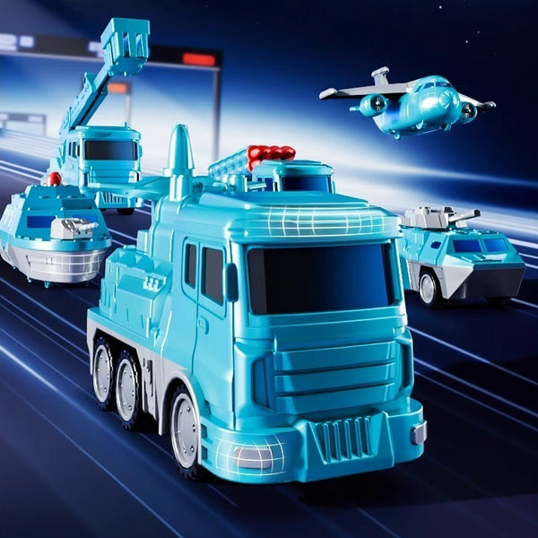 35-Piece Magnetic Military Transformation Set with Storage Box