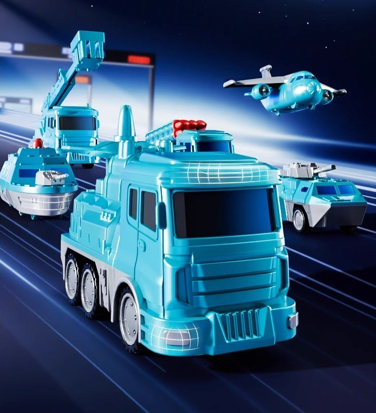 35-Piece Magnetic Military Transformation Set with Storage Box