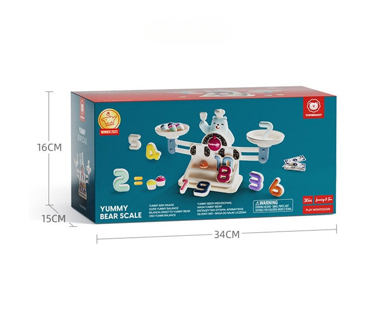 Yummy Bear Bakery: 2-in-1 Balance Scale & Math Playset