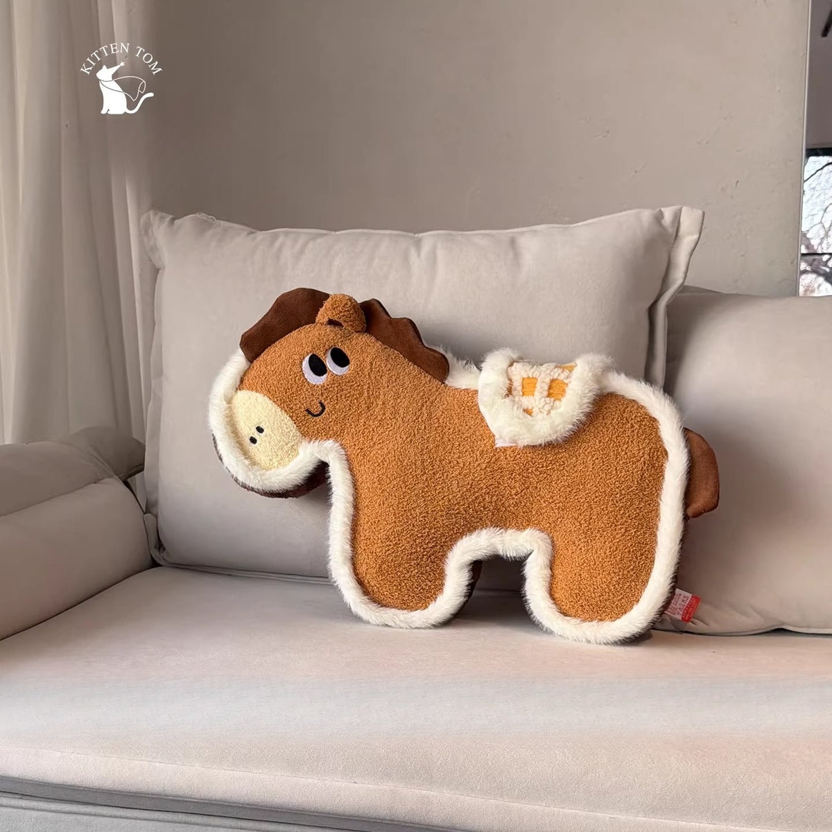 Little Fortune Horse Plush Cushion