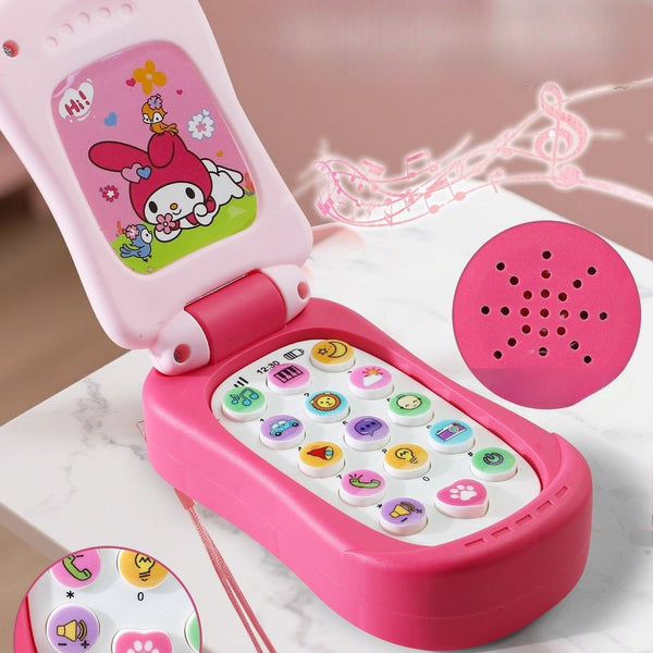 Musical Flip Phone Toy with Sound and Lights