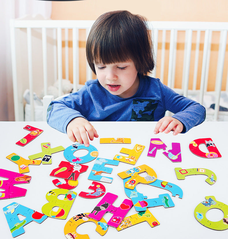 My First Match: Big Piece Animal Alphabet & Number Puzzles