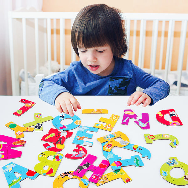 My First Match: Big Piece Animal Alphabet & Number Puzzles