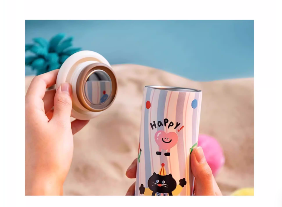 Mushroom Cap Insulated Mini Water Bottle