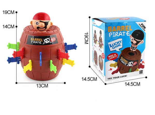 Pop Up Jumping Pirate Barrel Toy Action Board Game