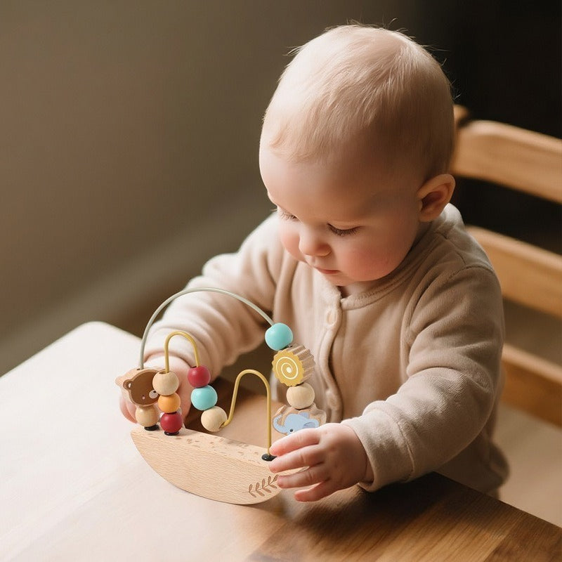 Wooden Balance Bead Maze for Babies & Toddlers