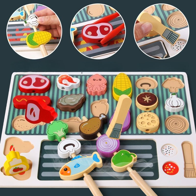 Little Chef Wooden Skewer & Creative Play Platter