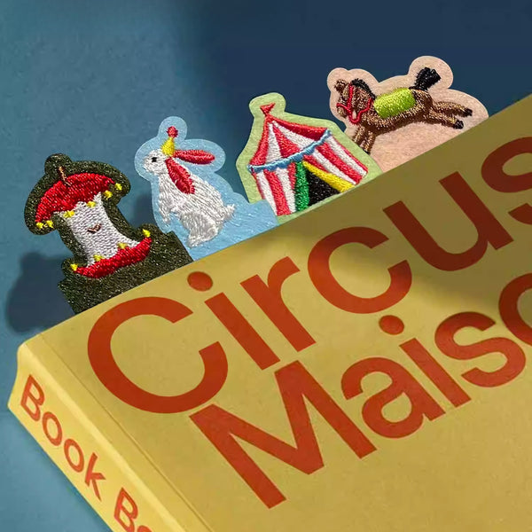 Circus Embroidered Felt Bookmark