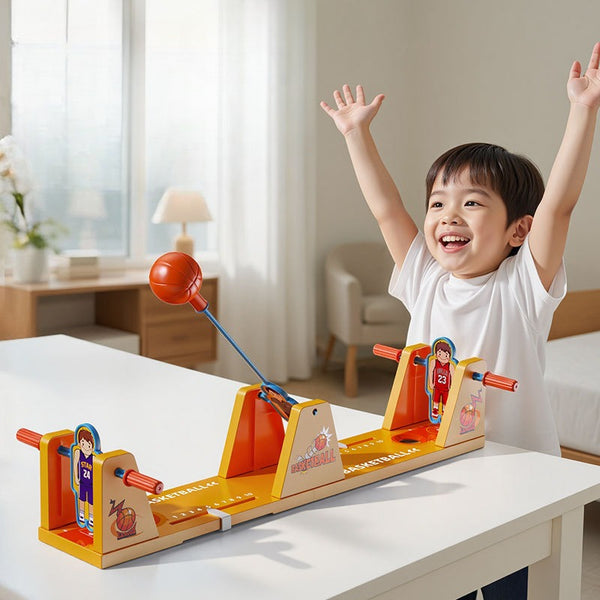 2-Player Head-to-Head Tabletop Ball Game – Football & Basketball Editions