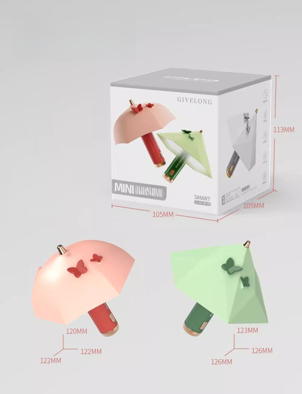 Umbrella Inspired Magnetic Night Light