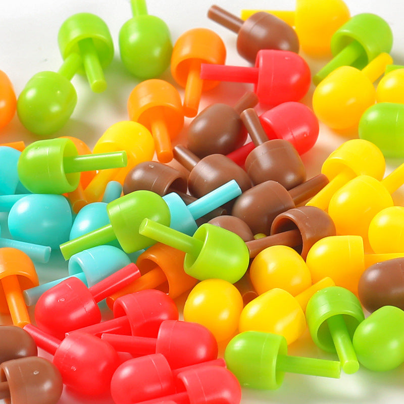 Creative Wooden Mosaic Pegboard & Puzzle Kit