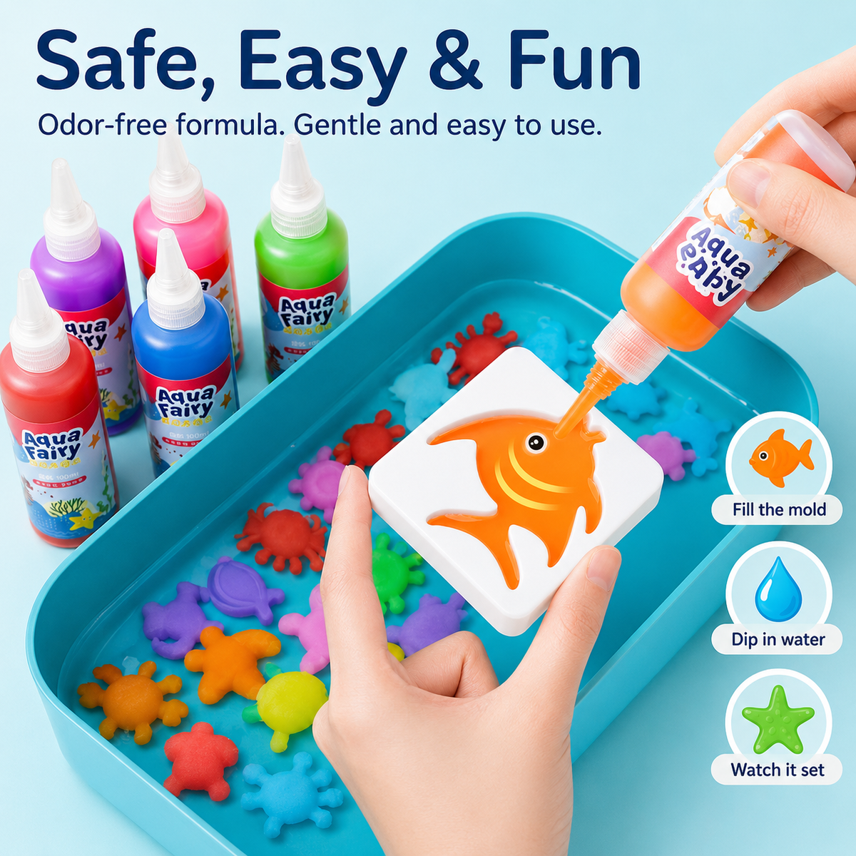 Aqua Fairy Ocean World Gel Art Deluxe Craft Kit