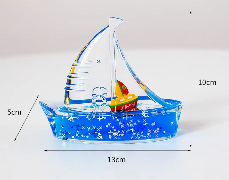 Liquid Motion Sailboat Desk Ornament