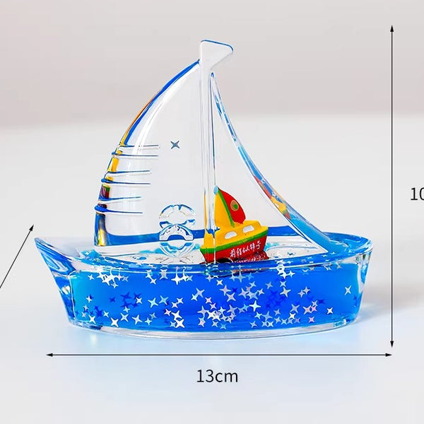 Liquid Motion Sailboat Desk Ornament