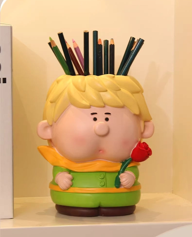 Classical Figure Sculptural Desktop Organizer