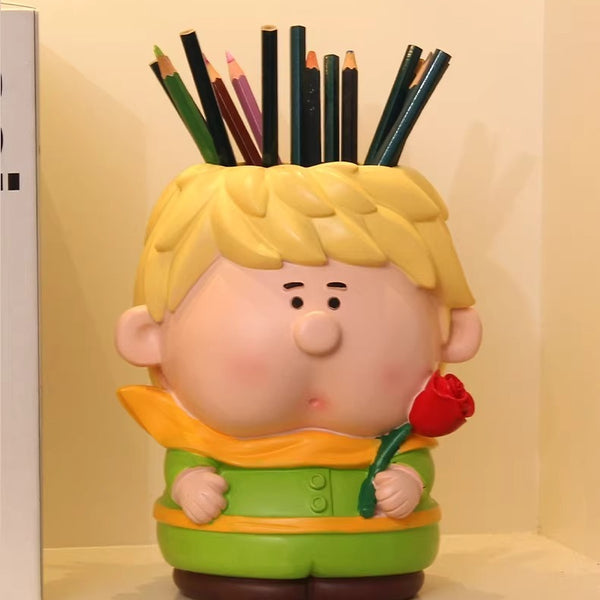 Classical Figure Sculptural Desktop Organizer