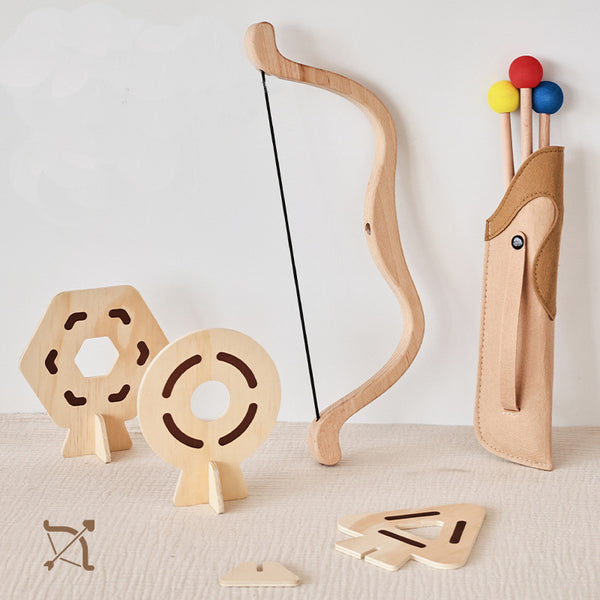Personalised Wooden Bow & Arrow Set – Safe Foam-Tip Arrows | Outdoor Play Gift