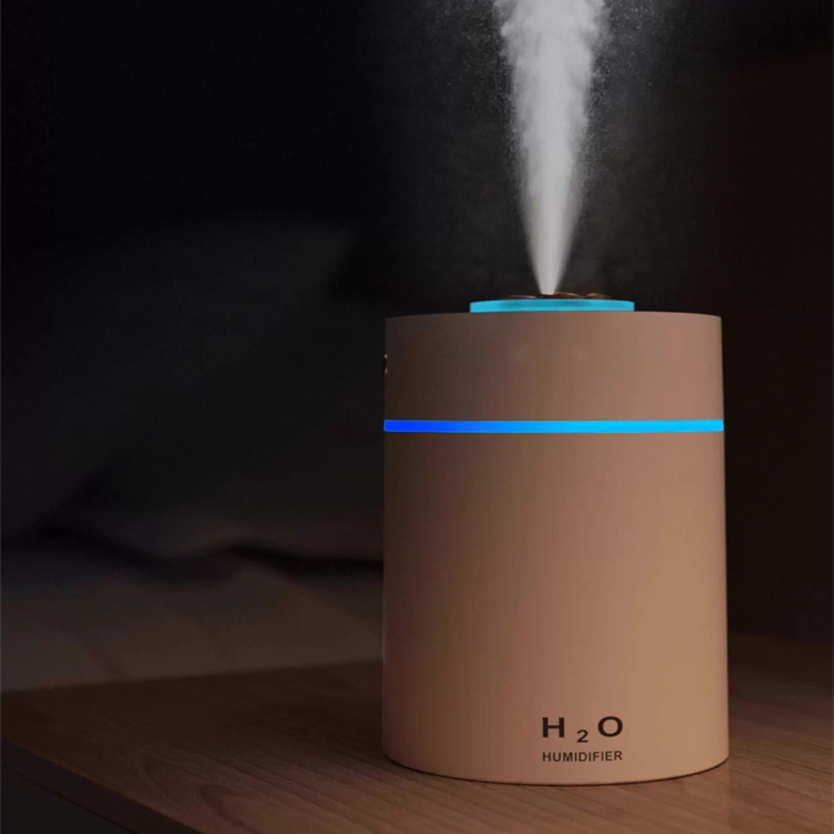 Compact Desktop Humidifier with Gradient Night Light