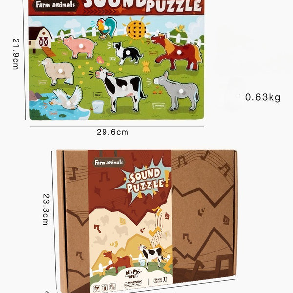 Sound & Discovery Wooden Peg Puzzle