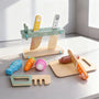Little Chef Wooden Kitchen Knife & Cutting Set with Storage Block