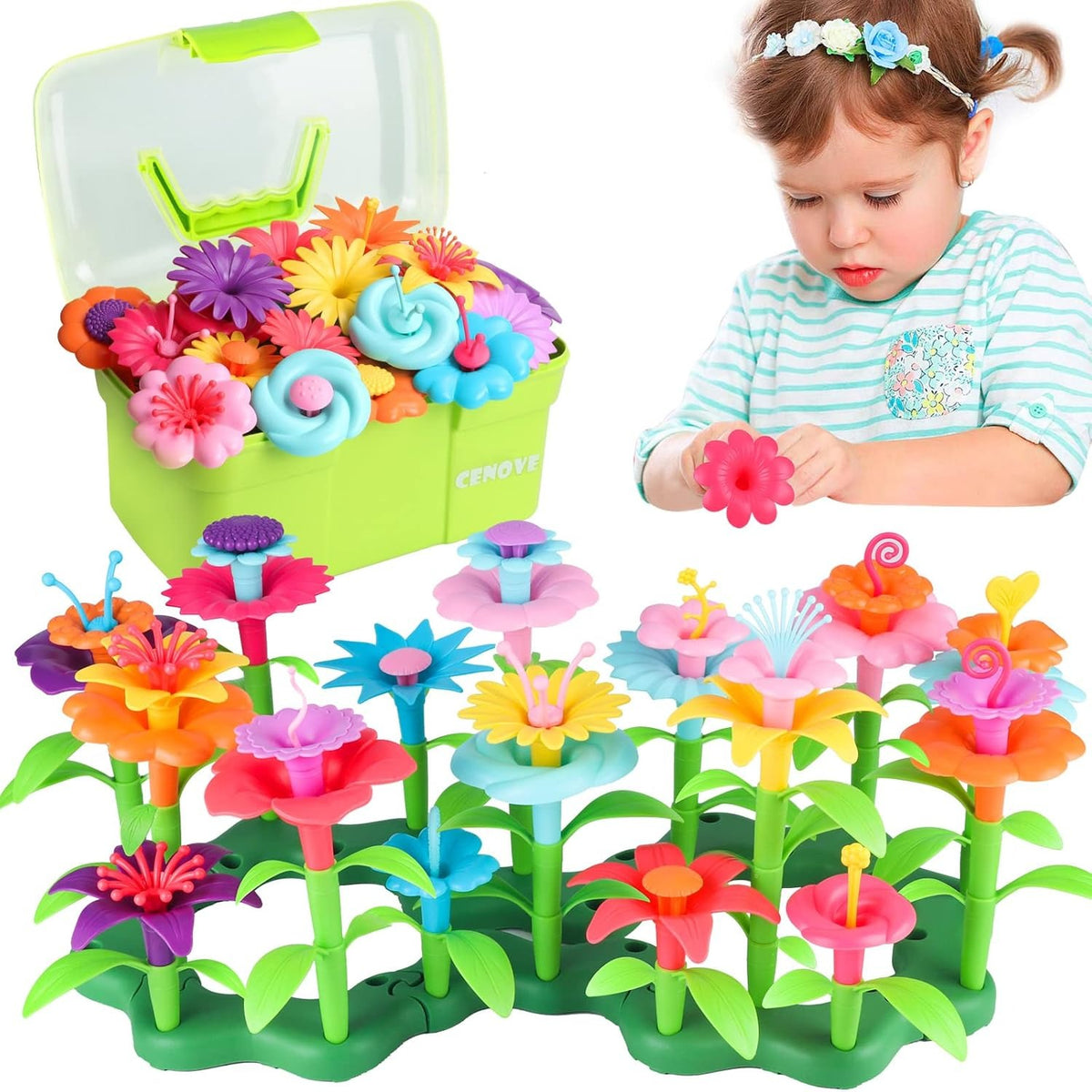 DIY Flower Garden Building Toy Set