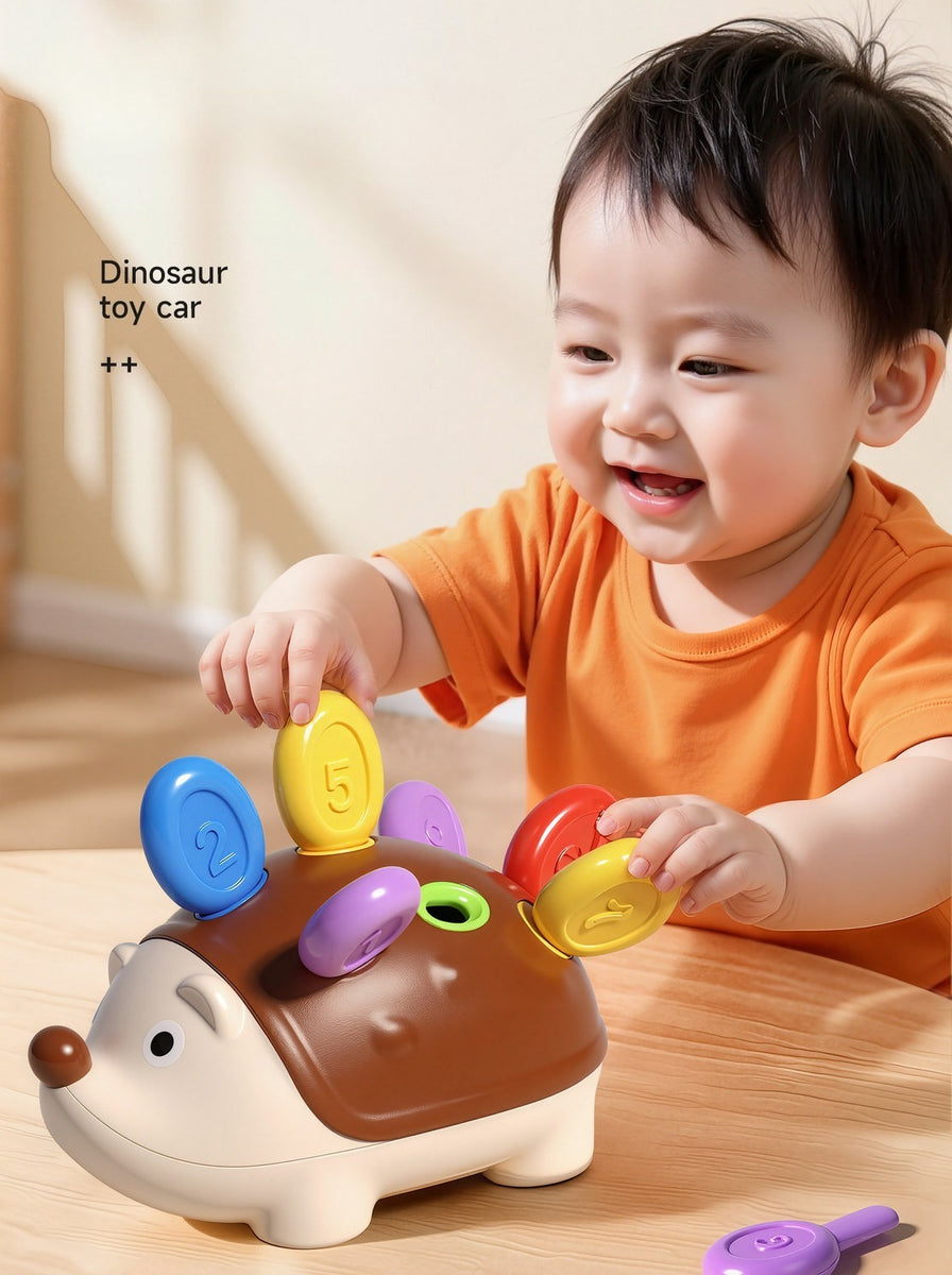 Fine Motor Hedgehog Peg Toy