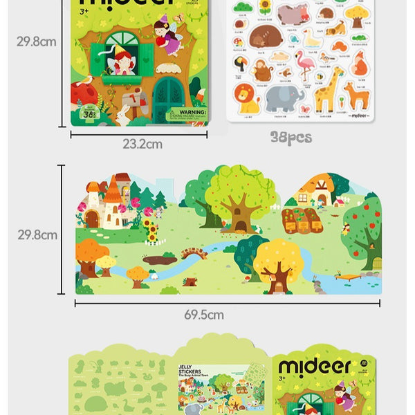 Mideer Reusable Jelly Sticker Book Set