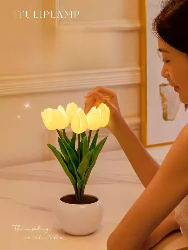Tulip Flower Atmosphere Night Light