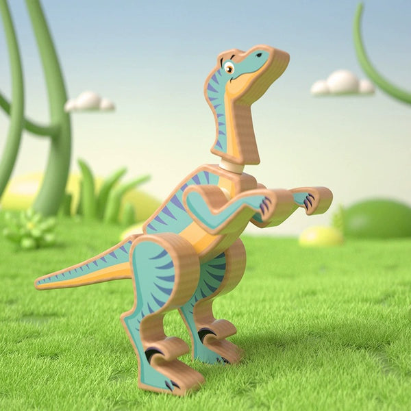 Wooden Dinosaur Assembly Puzzle