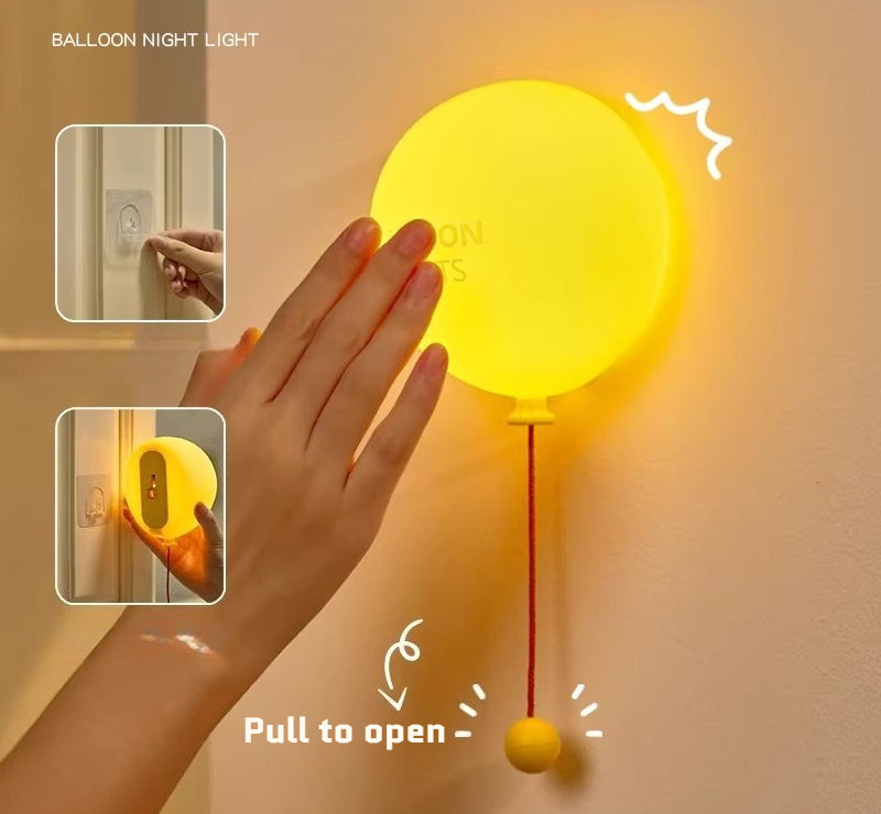 Silicone Balloon Pull Cord Night Light