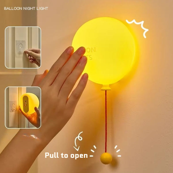 Silicone Balloon Pull Cord Night Light