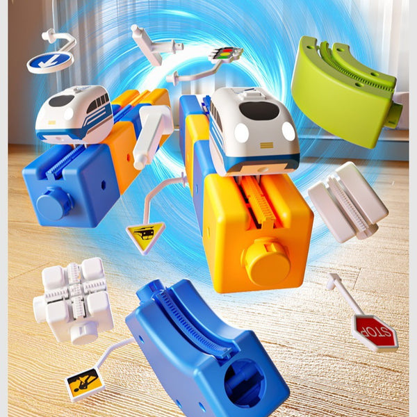 90-Piece Electric Levitation Gear Track Train Set