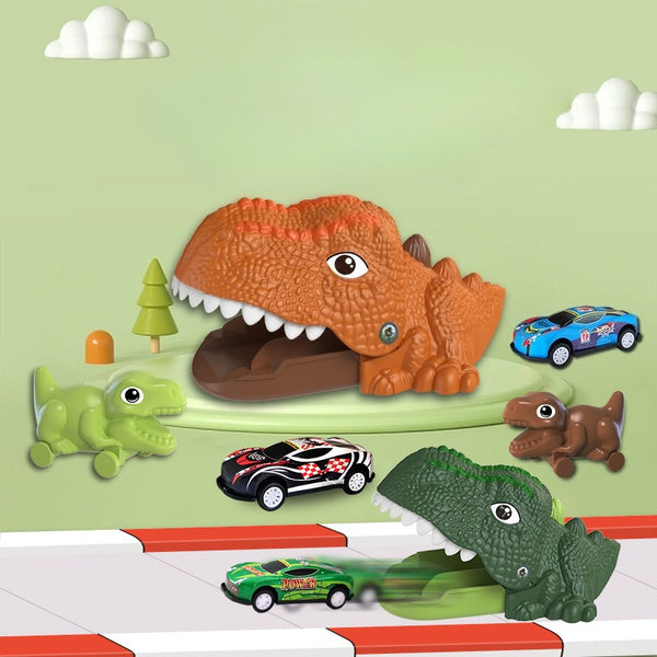 Dino Chomper Launch & Race Set – Battery-Free Catapult Toy