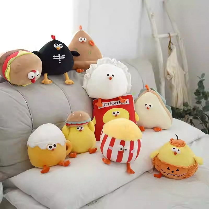 Round Chick Plush Pillow Collection