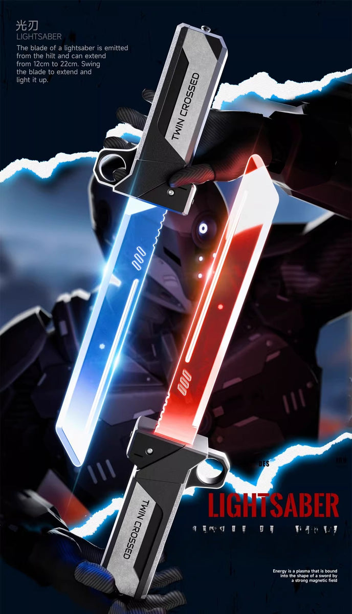 2-in-1 Telescopic Light-Up Sword