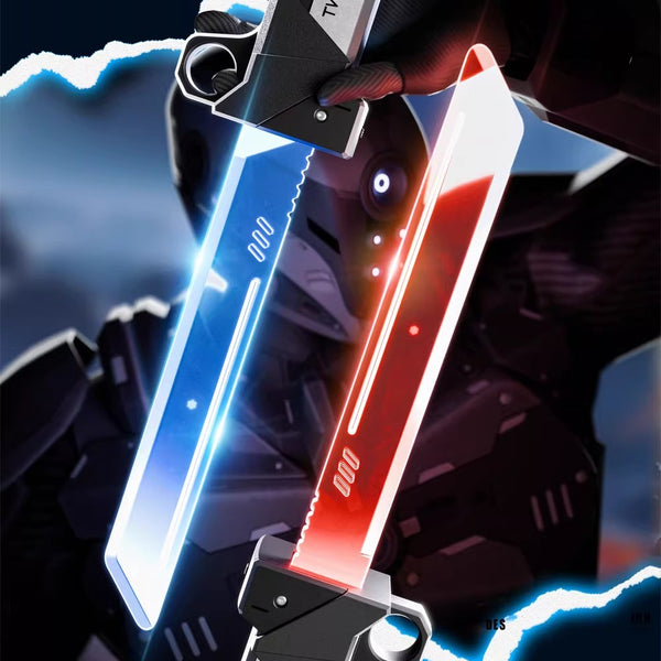 2-in-1 Telescopic Light-Up Sword