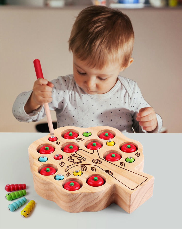 Magnetic Apple Tree Counting and Catching Toy