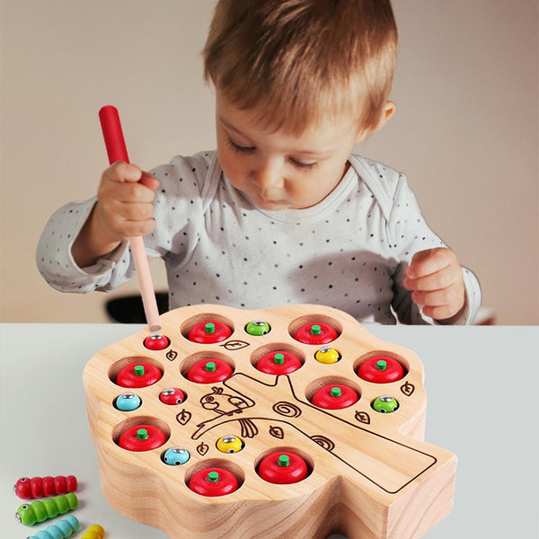 Magnetic Apple Tree Counting and Catching Toy
