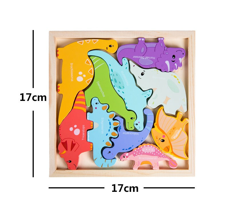 Montessori Wooden Puzzle Set for Young Children