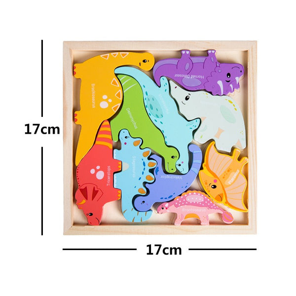 Montessori Wooden Puzzle Set for Young Children