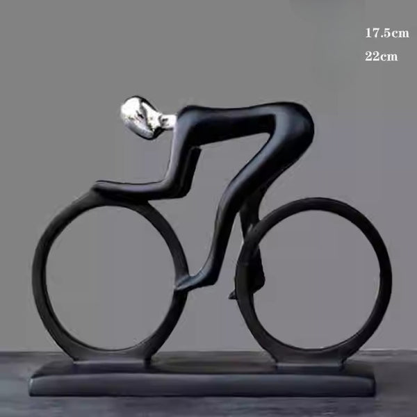 Minimalist Abstract Cyclist Sculpture