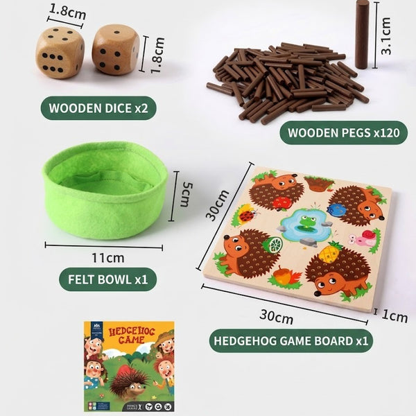 Hedgehog Peg Board Counting Game