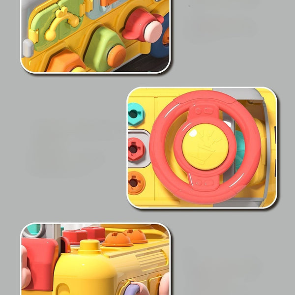 Six-Sided Activity Engineering Bus with Play Tools