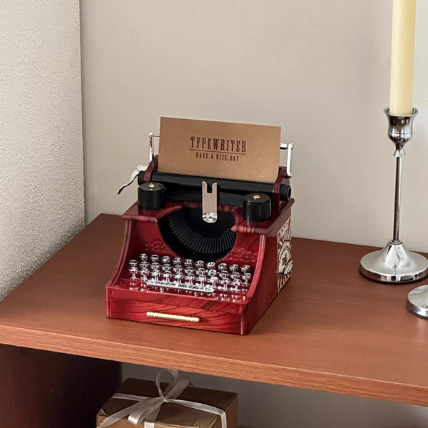 Vintage Typewriter Musical Box