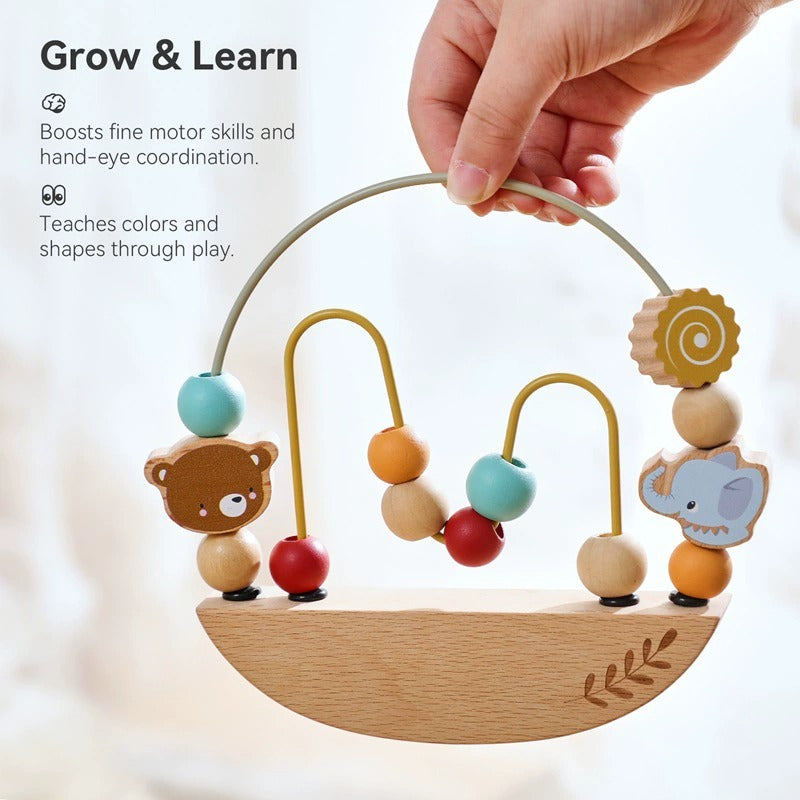 Wooden Balance Bead Maze for Babies & Toddlers