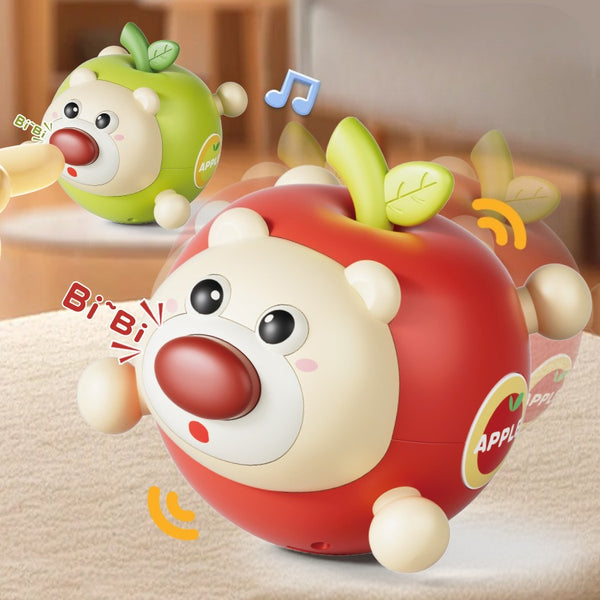 Apple Bear Roly-Poly Rattle & Teether