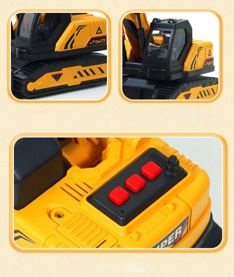 Sound and Light Construction Excavator Toy
